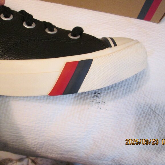 NIB Men's Pro-Keds Lo Black Leather Sneakers Size 11 M - Picture 6 of 8